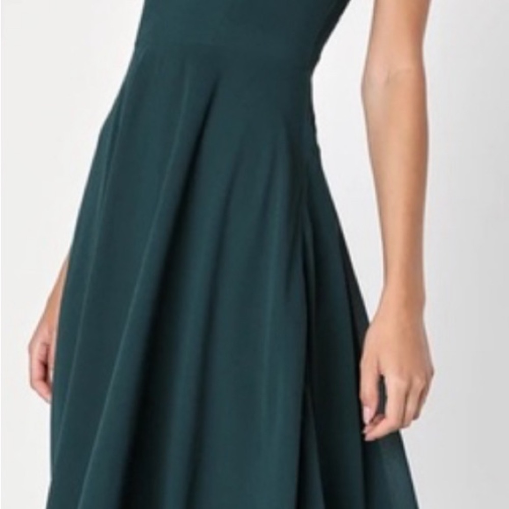 Lulus Sophisticated Charisma Dark Teal Tie Strap a Line Maxi Dress Size XXL NWT